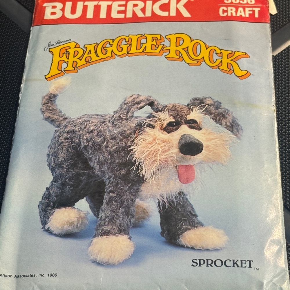 VTG FRAGGLE ROCK SPROCKET DOG BUTTERICK CRAFT SEWING PATTERN UNCUT JIM HENSON